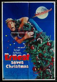 w302 ERNEST SAVES CHRISTMAS one-sheet movie poster '88 Jim Varney