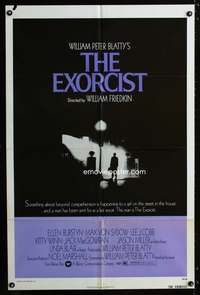 w309 EXORCIST one-sheet movie poster '74 William Friedkin, Max Von Sydow