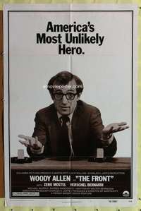 w358 FRONT one-sheet movie poster '76 Woody Allen, Martin Ritt, blacklist!