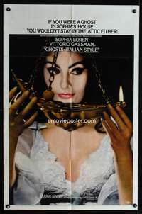 w370 GHOSTS - ITALIAN STYLE style B one-sheet movie poster '68 Sophia Loren