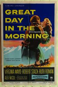 w397 GREAT DAY IN THE MORNING one-sheet movie poster '56 Mayo, Stack