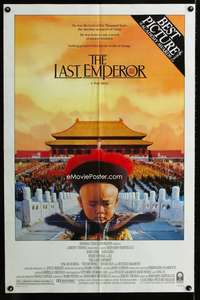 w499 LAST EMPEROR one-sheet movie poster '87 Bernardo Bertolucci epic!
