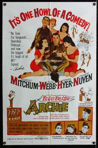 w507 LAST TIME I SAW ARCHIE one-sheet movie poster '61 Robert Mitchum