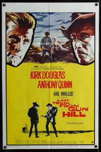 w508 LAST TRAIN FROM GUN HILL one-sheet movie poster '59 Douglas, Quinn