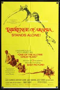 w514 LAWRENCE OF ARABIA one-sheet movie poster R71 David Lean classic!