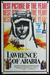 w512 LAWRENCE OF ARABIA style D one-sheet movie poster '62 David Lean