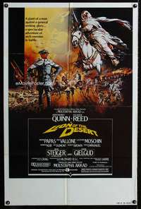w524 LION OF THE DESERT one-sheet movie poster '80 Quinn, Bysouth art!