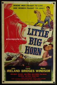 w526 LITTLE BIG HORN one-sheet movie poster '51 Lloyd Bridges, Ireland