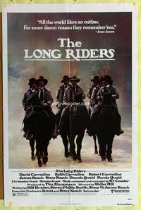 w532 LONG RIDERS one-sheet movie poster '80 Walter Hill, Carradines!