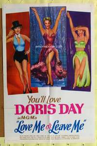w545 LOVE ME OR LEAVE ME one-sheet movie poster R64 sexy art of Doris Day!