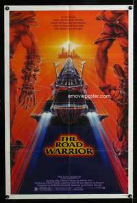 w552 MAD MAX 2: THE ROAD WARRIOR one-sheet movie poster '81 Commander art!