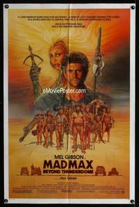 w553 MAD MAX BEYOND THUNDERDOME one-sheet movie poster '85 Mel Gibson