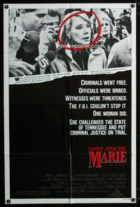 w561 MARIE one-sheet movie poster '85 Sissy Spacek, Jeff Daniels