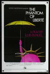 w648 PHANTOM OF LIBERTY one-sheet movie poster '74 Luis Bunuel, French!
