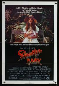 w659 PRETTY BABY one-sheet movie poster '78 Brooke Shields, Sarandon