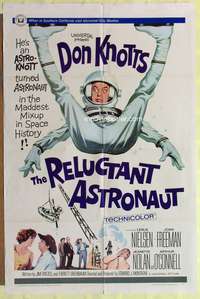 w682 RELUCTANT ASTRONAUT one-sheet movie poster '67 Don Knotts, Nielsen
