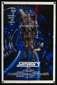 w720 SATURN 3 one-sheet movie poster '80 Kirk Douglas, cool robot image!