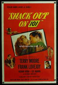 w733 SHACK OUT ON 101 one-sheet movie poster '56 Terry Moore, Lee Marvin