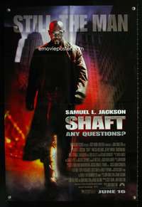 w734 SHAFT DS advance one-sheet movie poster '00 tough Samuel L. Jackson!