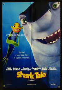 w738 SHARK TALE DS advance one-sheet movie poster '04 Will Smith, DeNiro