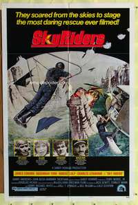 w750 SKYRIDERS style A one-sheet movie poster '76 James Coburn hang gliding!