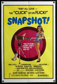 w755 SNAPSHOT one-sheet movie poster '77 photography sex, great image!