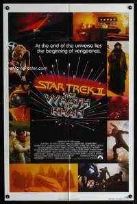 w764 STAR TREK II one-sheet movie poster '82 Leonard Nimoy, William Shatner