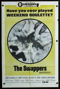w779 SWAPPERS one-sheet movie poster '70 English weekend sex roulette!