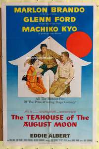 w788 TEAHOUSE OF THE AUGUST MOON one-sheet movie poster '56 Marlon Brando