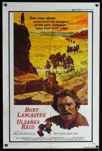 w827 ULZANA'S RAID one-sheet movie poster '72 Burt Lancaster, Robert Aldrich