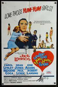 w829 UNDER THE YUM-YUM TREE one-sheet movie poster '63 Jack Lemmon, Lynley