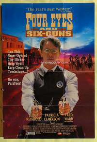 w348 FOUR EYES & SIX-GUNS video one-sheet movie poster '92 Judge Reinhold