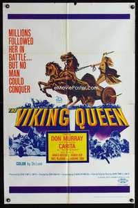 w844 VIKING QUEEN one-sheet movie poster '67 sexy Carita, Don Murray