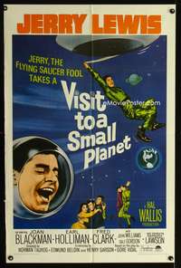 w848 VISIT TO A SMALL PLANET one-sheet movie poster R66 Jerry Lewis