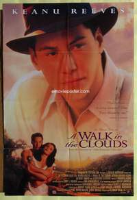 w859 WALK IN THE CLOUDS one-sheet movie poster '95 giant Keanu Reeves!