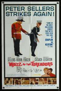 w864 WALTZ OF THE TOREADORS one-sheet movie poster '62 Peter Sellers