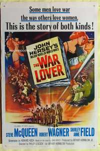 w867 WAR LOVER one-sheet movie poster '62 Steve McQueen, Robert Wagner
