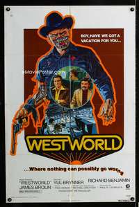 w879 WESTWORLD one-sheet movie poster '73 Yul Brynner, James Brolin