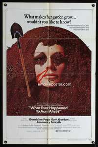 w880 WHAT EVER HAPPENED TO AUNT ALICE one-sheet movie poster '69 creepy!
