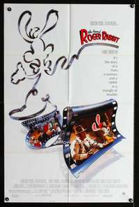 w891 WHO FRAMED ROGER RABBIT one-sheet movie poster '88 Robert Zemeckis