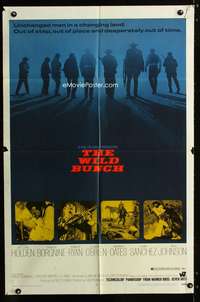 w894 WILD BUNCH one-sheet movie poster '69 Sam Peckinpah classic!