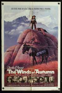 w904 WINDS OF AUTUMN one-sheet movie poster '76eye for eye,tooth for tooth!