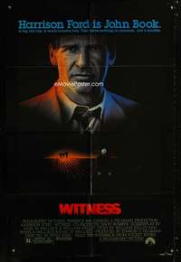 w907 WITNESS one-sheet movie poster '85 Harrison Ford, Peter Weir, McGillis