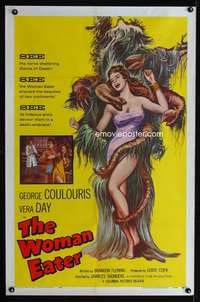 w910 WOMAN EATER one-sheet movie poster '59 tree monster eats sexy women!