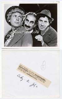 y070 DAY AT THE RACES 8x10 movie still '37 Groucho, Chico, Harpo