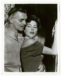 y154 MOGAMBO 8x10 movie still '53 Clark Gable & Ava Gardner c/u!
