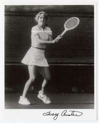 y297 TRACY AUSTIN signed repro 8x10 movie still '70s playing tennis!