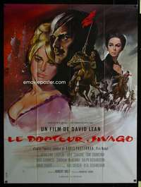 z032 DOCTOR ZHIVAGO French one-panel movie poster '65 Georges Allard art!