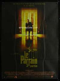 z040 GODFATHER III French one-panel movie poster '90 Al Pacino, Coppola