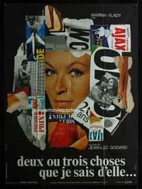 z087 TWO OR THREE THINGS I KNOW ABOUT HER French one-panel movie poster '67